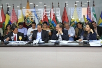 Reunión de autoridades de los gobiernos provinciales con ministros de Estado. 