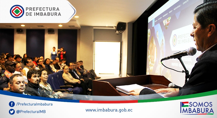 Acto de socialización de la fórmula de apoyo a los emprendimientos productivos en la Prefectura. 
