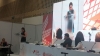 La viceprefecta de Imbabura, María Gabriela Jaramillo, durante su ponencia expuesta en la en la Cumbre Mundial de Gobiernos Locales y Regionales.