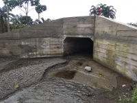 Pasos de agua construidos por la Prefectura de Imbabura en el recinto Las Golondrinas.