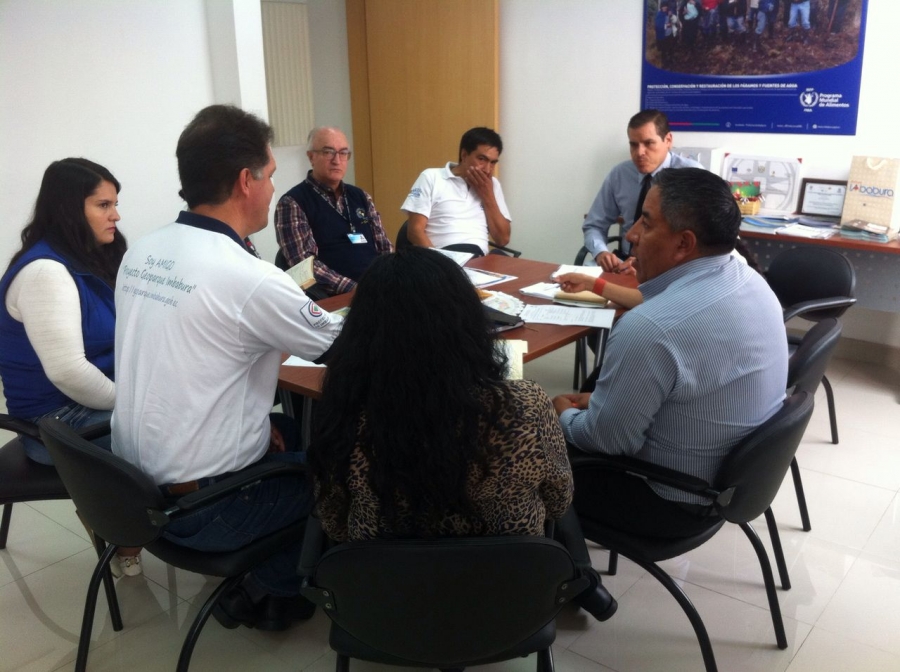 Reunión de los representantes del Comité de Gestión del Proyecto Geoparque Imbabura.