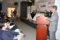 El prefecto Pablo Jurado expone las acciones desarrolladas en Imbabura en el tema del cuidado del ambiente. 