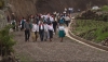 Acto de inauguración de la vía empedrada Angochagua Tanque de Agua