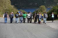Representantes de la Prefectura, Ministerio del Ambiente, Turismo y comunidades acompañaron a los expertos de la UNESCO durante su recorrido a Imbabura.