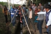 Colocación de la primera piedra en la obra de rehabilitación del sistema de riego San Francisco Grande.