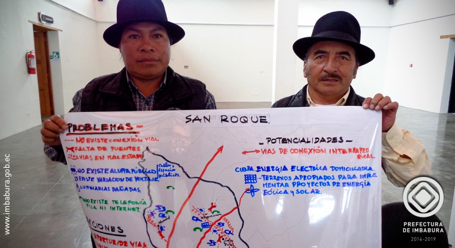 Representantes de los GAD parroquiales durante el desarrollo de los talleres.