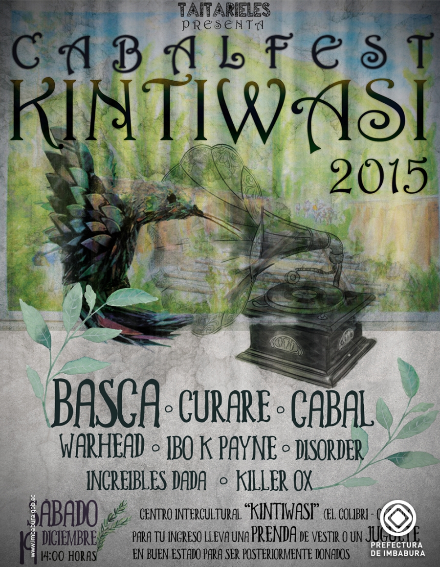 Afiche del concierto.