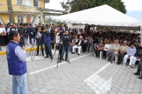 Acto de inauguración de la avenida 6 de Marzo en la parroquia de Ilumán.