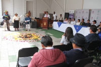 Acto cultural realizado en la Prefectura, durante la presentación del programa festivo.
