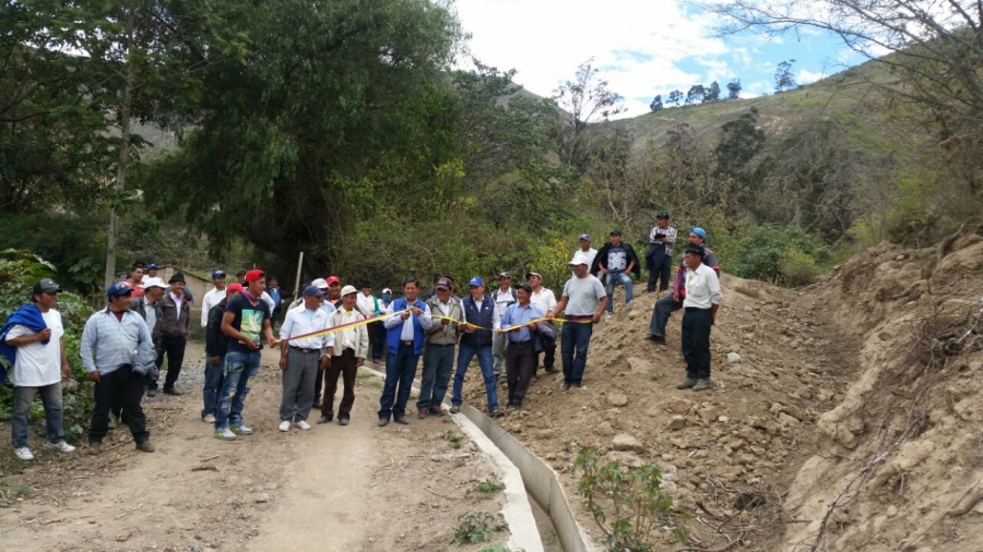 Los comuneros de la zona recibieron con gran alegría que beneficio a la agricultura de la zona.