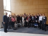 La viceprefecta de Imbabura, MaríaGabriela Jaramillo (al centro) junto a los participantes del programa en Estados Unidos.