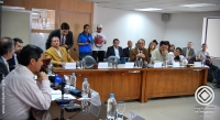  Los alcaldes de Otavalo y Antonio Ante, Gustavo Pareja y Fabián Posso, respectivamente, expusieron sus argumentos para defender como parte de su territorio el sector en conflicto.