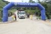 Los pobladores participaron en la inauguración del puente construido por la Prefectura.