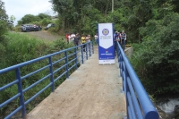 En la comunidad Corazón del Guadual está construida la primera fase del puente que sirve para acceder a los terrenos en donde se cultiva café.