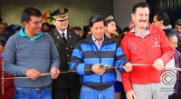 Acto de inauguración del coliseo que tiene una capacidad para 1400 personas.