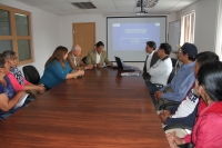 En el salón de reuniones de la Prefectura se presentó el informe de los estudios de prefactibilidad para habilitar un camino entre Pimampiro y Sigisipamba, en el sector La Mesa.