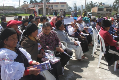 Asamblea parroquial realizada en Miguel Egas Cabezas de Otavalo.