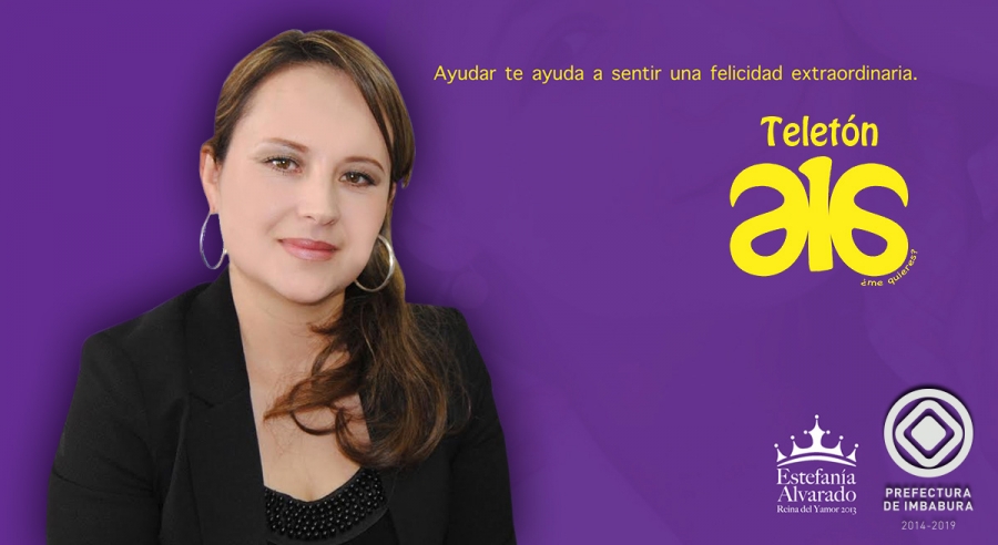 La Viceprefecta de Imbabura, María Gabriela Jaramillo, invita a la colectividad a ser parte de la Teletón A16.