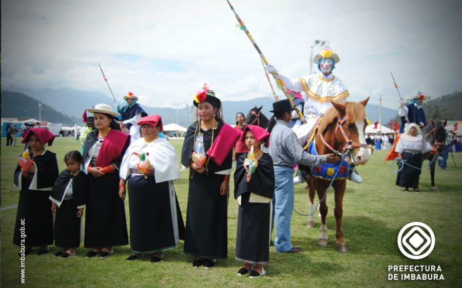 Acto de inauguración del Pawkar Raymi Peguche Tio 2016.