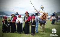 Acto de inauguración del Pawkar Raymi Peguche Tio 2016.