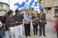 Inauguración de obra de adoquinado en Cuaraburo.