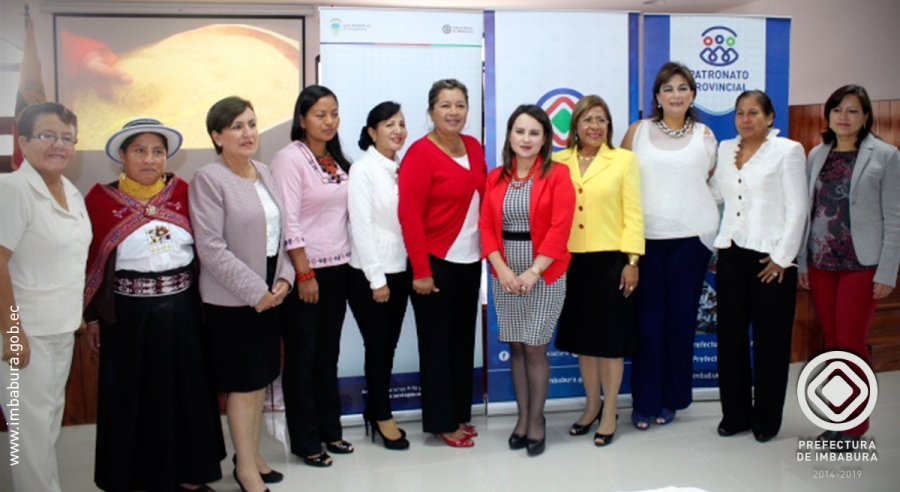 Las prefectas y viceprefectas del Ecuador durante su estadía en la ciudad de Ibarra.