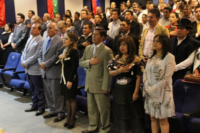 Autoridades provinciales y asistentes a la Rendición de Cuentas correspondiente al 2017