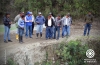 El prefecto Pablo Jurado durante el recorrido a las comunidades y reunión con los pobladores en Buenos Aires. 