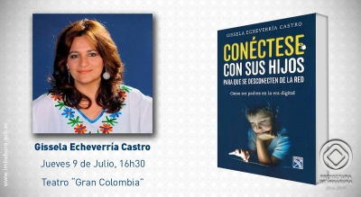 Gissela Echeverría, autora del libro, dictará una conferencia sobre este tema, dirigido a padres de familia, estudiantes, niñas, niños, adolescentes y jóvenes.