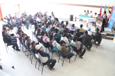 Acto de cierre del Proyecto de Iniciativas Ganaderas Sostenibles para la Reducción del Conflicto Gente - Oso Andino.