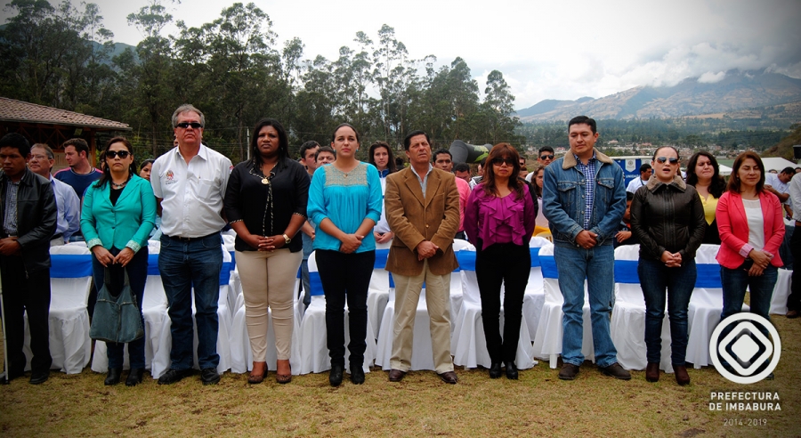 Autoridades participantes en el acto de inauguración del Tercer Campamento Bianual de Jóvenes Activistas Sociales de América Latina y el Caribe.