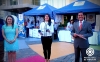 Autoridades y representantes del sector turístico de Imbabura durante la promoción en los medios de comunicación nacionales. 