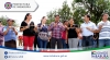 En la parroquia Peñaherrera, las autoridades de la Prefectura, Municipio de Cotacachi y Gobierno Parroquial participan en la inauguración del adoquinado.
