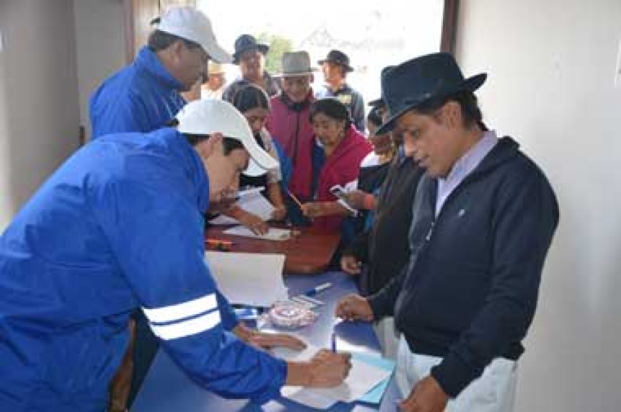 Peguche define obras para 2016