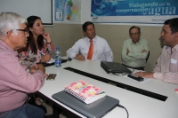 Reunión entre las autoridades de la Prefectura de Imbabura, Demarcación Hidrográfica Mira – Secretaria Nacional del Agua y Subsecretaría de Riego y Drenaje.