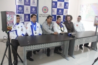 Rueda de prensa en la que representantes de la organización informan sobre el desarrollo de este evento gastronómico. 