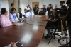 En rueda de prensa, representantes de la Prefectura y Cofradía Máster Chef del Ecuador informan sobre los preparativos de este gran encuentro nacional de gastronomía.