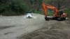 Maquinaria de la Prefectura de Imbabura habilitó el paso por el camino alterno entre Pimampiro y Sigisipamba, sector de la quebrada Guambi.