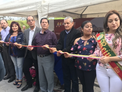 Acto de inauguración de la obra de mejoramiento vial.