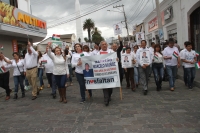 Marcha por la paz y la vida en la ciudad de Ibarra.