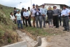 El prefecto Pablo Jurado inaugura las cunetas y pasos de agua construidos en la comunidad Sachapamba de Cahuasquí. 
