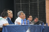 Acto de presentación del Plan Nacional del Libro y la Lectura “José de la Cuadra” en el Centro Cultural “El Cuartel”,  con la presencia del presidente Lenín Moreno.