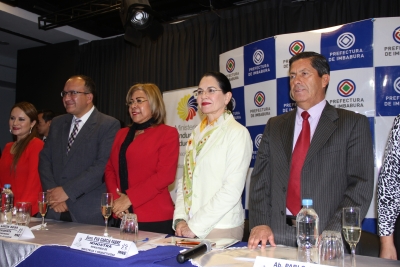 Firma del convenio de cooperación interinstitucional entre el Ministerio de Industrias y Productividad y la Mancomunidad del Norte del Ecuador para el fortalecimiento del sector productivo.