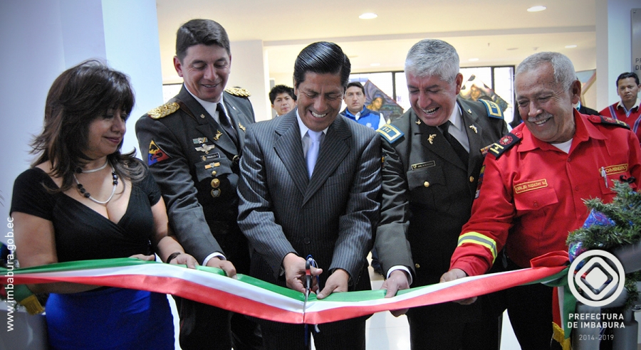 El Prefecto de Imbabura, Pablo Jurado, inaugura las oficinas del edificio adjunto de la Prefectura.