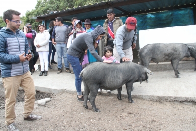 En el centro educativo Saminay de Otavalo se llevó a cabo el acto del cierre del proyecto. Las comunidades tienen la responsabilidad de dar continuidad al trabajo.